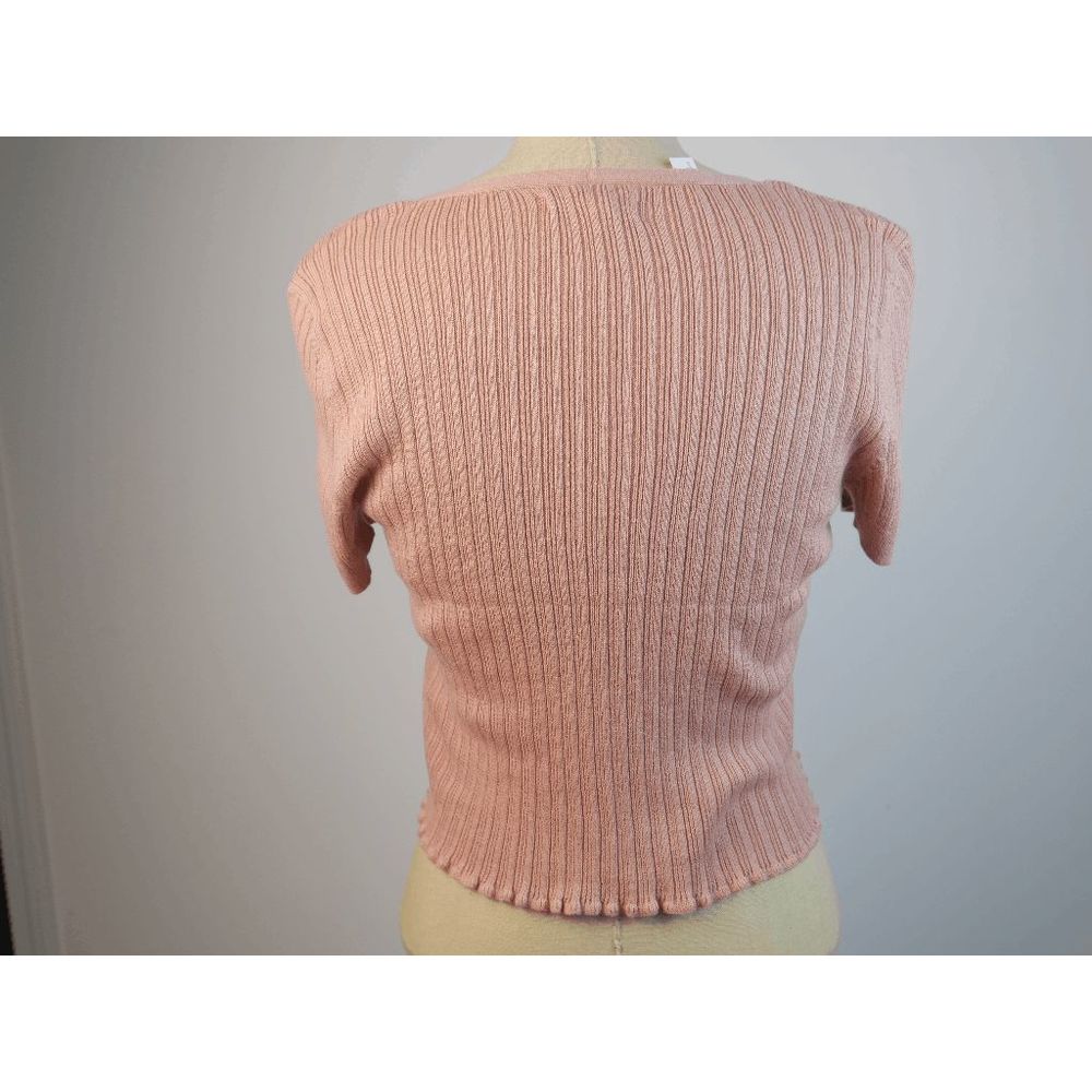 AMERICAN EAGLE | NWT American Eagle Ribbed V-neck Crop Top Size MEDIUM - Picture 5 of 8